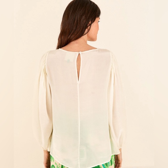 Farm Rio Off white Lace Top - Picture 3 of 4